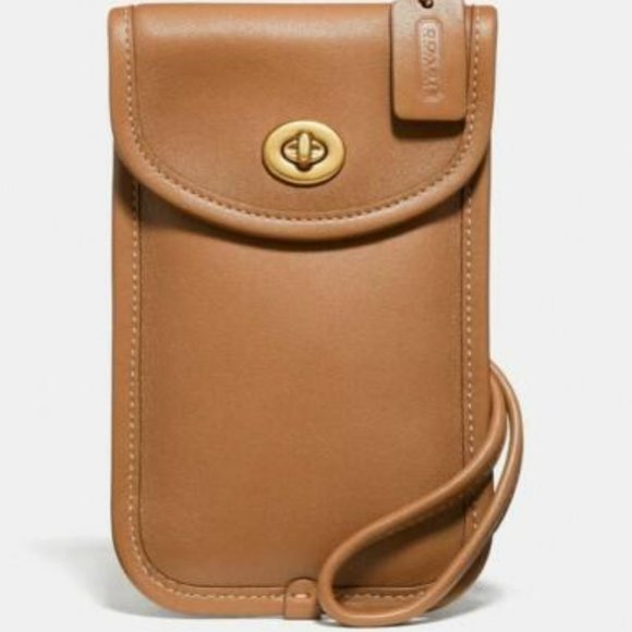 Coach | Bags | Coach Flat Turnlock Crossbody 2 Like New Light Saddle | Poshmark